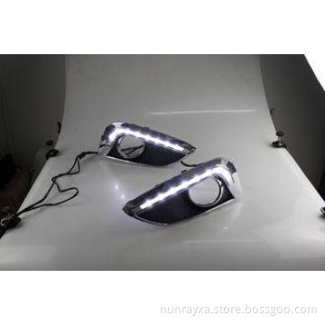 8pcs LED Bulb Automatic Car Daytime Running Lights Hyundai
